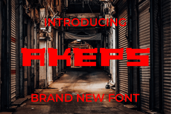 Akeps: A Bold Display Font for Modern Editorial Design