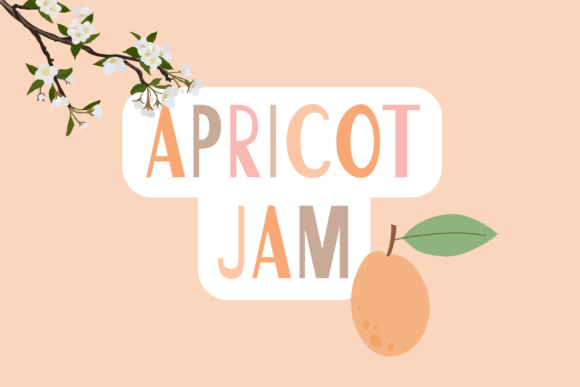 Apricot Jam: The Sweet Display Font for Handmade Branding