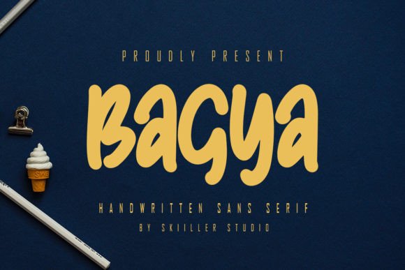 Bagya Handwritten Display Font for Editorial and Print Design