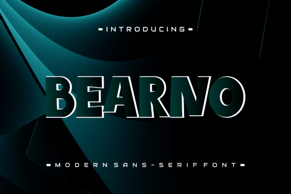 Bearno Display Font for Bold Editorial Headings