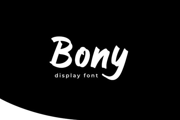Bony Typeface: A Modern Brush Font for Bold Brand Identity