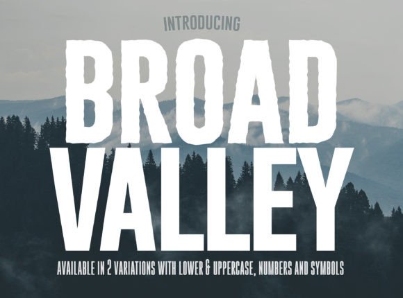 Broad Valley: The Bold Display Font for High-Impact Craft Designs