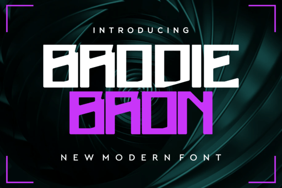 Brodie Bron Typeface: A Modern Display Font for Brand Identity Projects