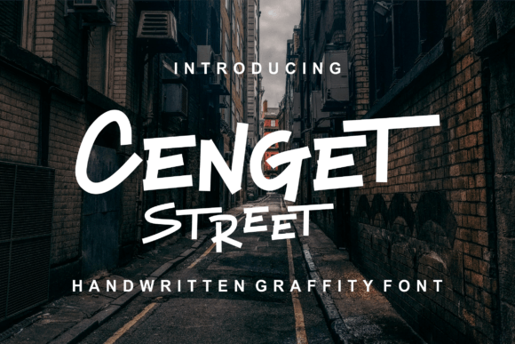 Cenget Street: The Urban Display Font for Trendy Brand Identity