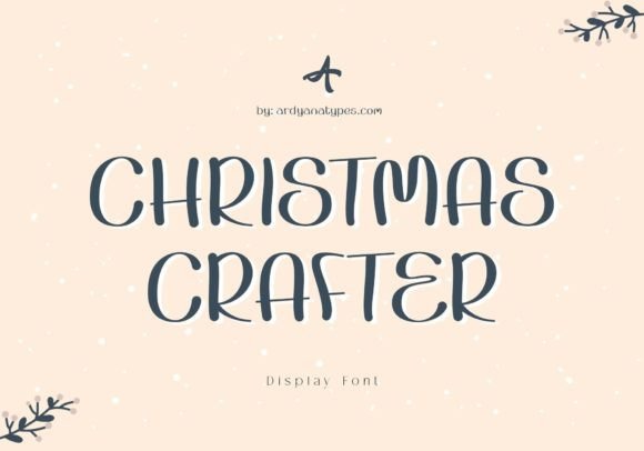 Christmas Crafter: The Handwritten Display Font for Festive Branding
