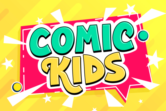 Comic Kids: A Cartoon-Style Display Font for Bold Editorial Design
