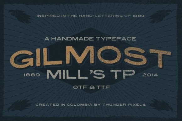 Gilmost Mill s: Retro Display Font Review