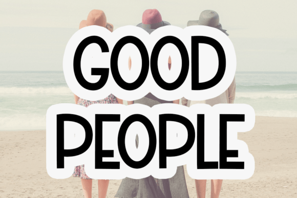 Good People Typeface: A Modern Handwritten Display Font for Digital Branding