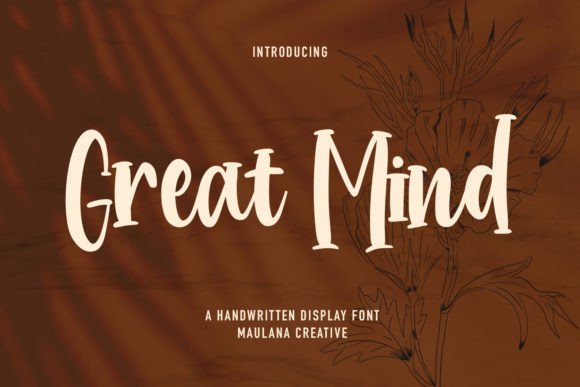 Great Mind Handwritten Display Font for Modern Web Design