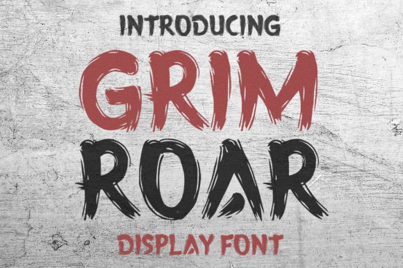 Grimroar: The Authentic Display Font for Handmade Branding