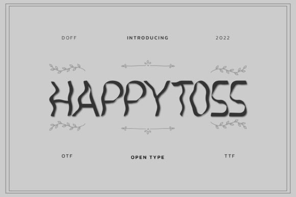 Happy Toss: A Whimsical Display Font for Engaging Editorial Design