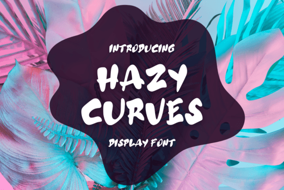 Hazy Curves Typeface for Playful Editorial Design