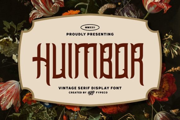 Huimbor Vintage Serif Display Font for Digital Branding