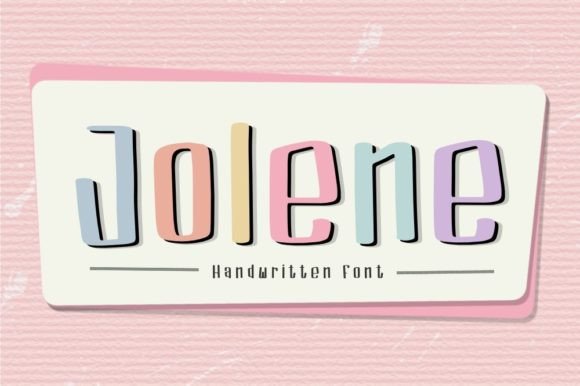 Jolene: A Cute and Playful Display Font for Editorial Design