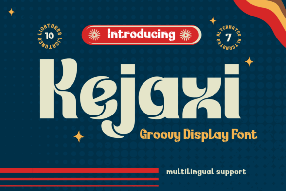Kejaxi: The Retro Display Typeface for Bold Handmade Brands