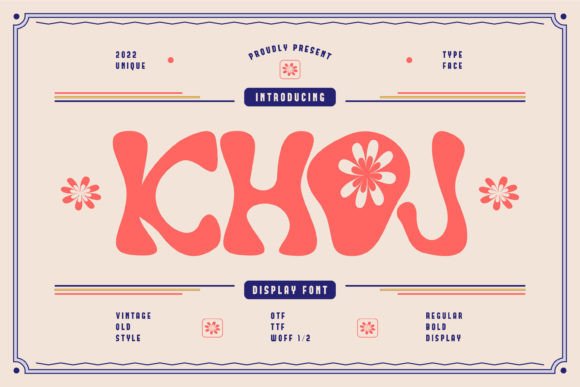 Khoj: The Retro Display Font for Groovy Campaign Visuals