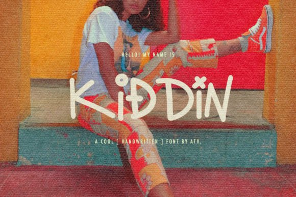 Kiddin: The Quirky Handwritten Display Font for Trendy Branding