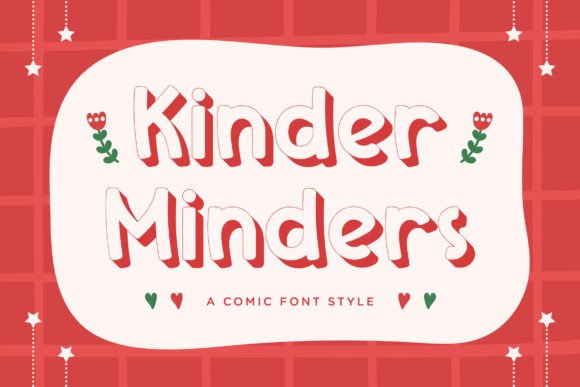 Kinder Minders Typeface: A Playful Comic Display Font for Standout Branding