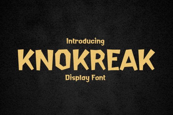 Knokreak: A Vintage Display Font for Strong Brand Identity