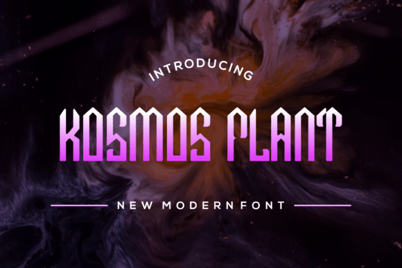 Kosmos Plant Typeface for Modern Brand Identity Projects