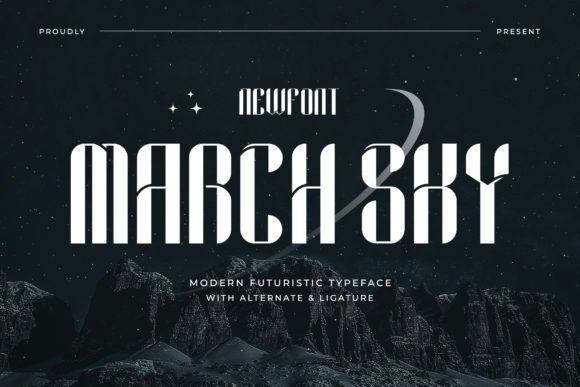 March Sky Typeface: Elevating Sci-Fi and Futuristic Editorial Design