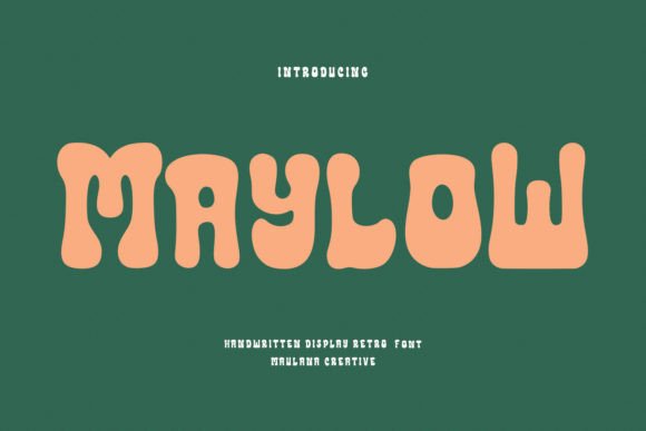 Maylow: The Groovy Display Font for Retro-Inspired Branding
