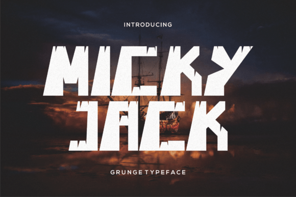 Micky Jack: A Bold Grunge Display Font for Distinctive Branding