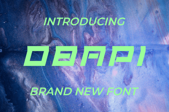 Obapi Display Font for Bold Editorial Headings