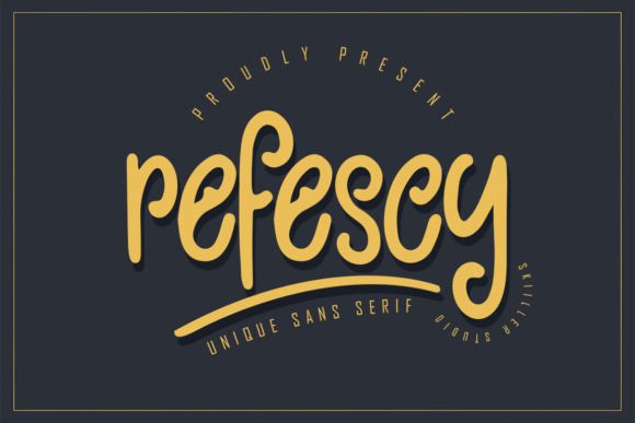Refescy: The Whimsical Display Font for Brighter Campaigns