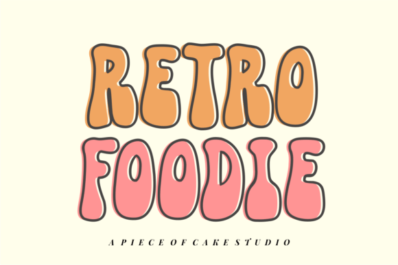 Retro Foodie: A Playful Retro Display Font for Bold Branding
