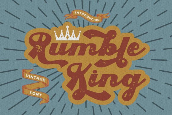 Rumble King: The Bold Vintage Script Font for Scroll-Stopping Visuals