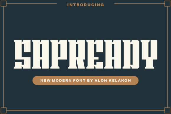 Sapready: The Modern Display Font for Bold Brand Identity