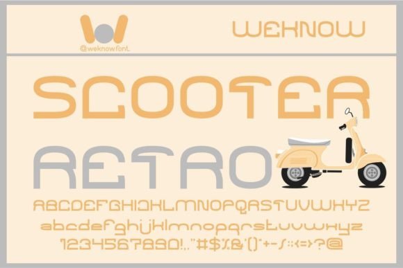 Scooter Retro: A Premium Display Font for Creative Branding