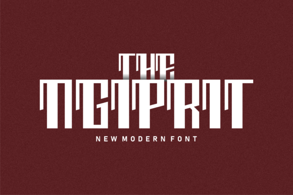 The Ngiprit: A Modern Display Font for Professional Branding