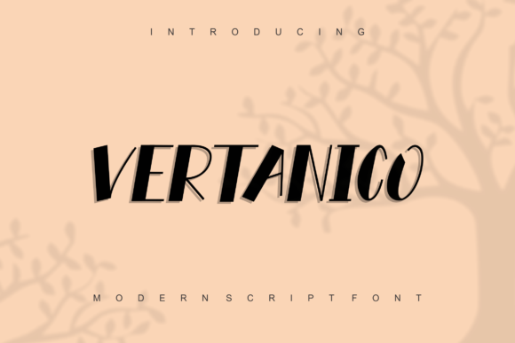 Vertanico Bold Display Typeface for Digital Branding