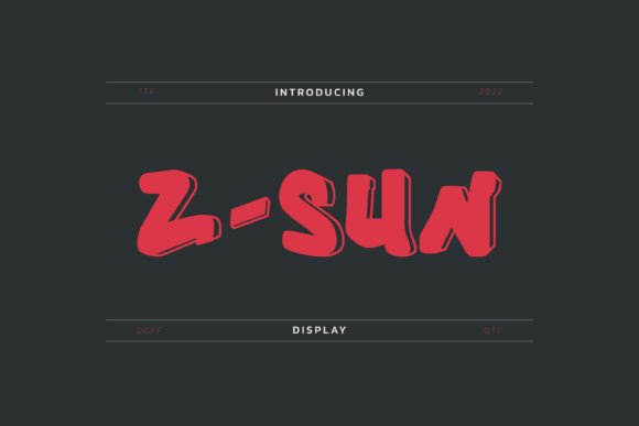 Z Sun: The Bold Display Font for Modern Brand Identity