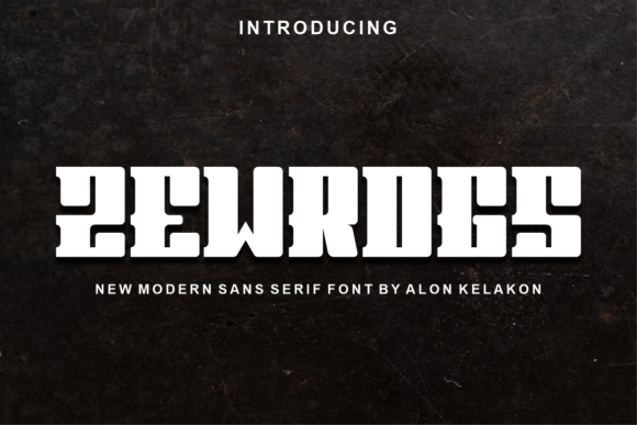 Zewrogs: A Modern Display Typeface for Editorial Design
